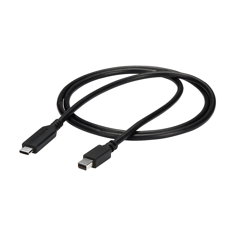 StarTech CDP2MDPMM1MB 1 m (3.3 ft.) USB-C to Mini DisplayPort Cable - 4K 60Hz - Black